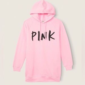 PINK (Victoria’s Secret) FLEECE PULLOVER CAMPUS HOODIE. Size XL NEW WITH TAGS